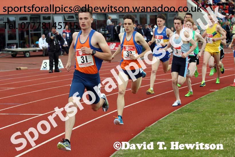 Senior boys 1500 metres hurdles, English Schools Track and Field. Photo: David T. Hewitson/Sports for All Pics